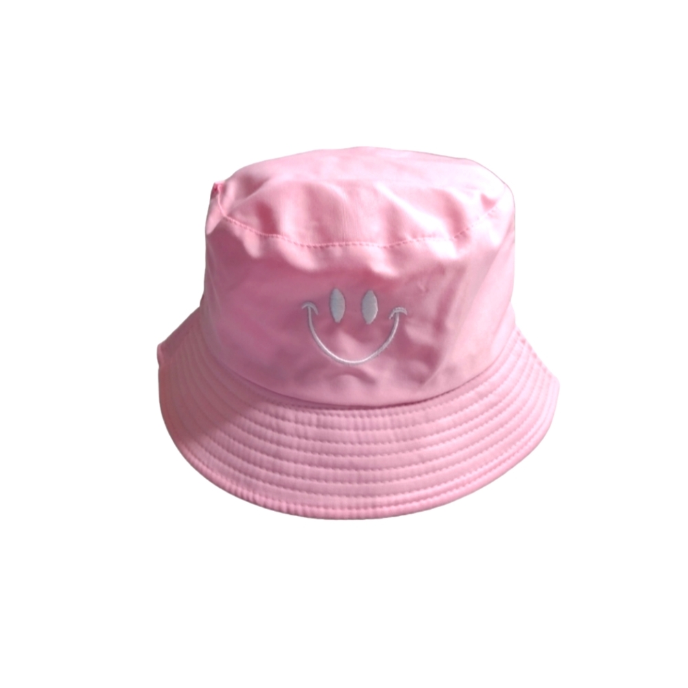 Pink/White Reversible Bucket Hat